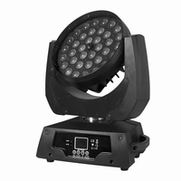 Lámpara giratoria de 36x10W 4 en 1 con filtro de color enfocable y efecto arcoíris RGBW DMX512 para fiestas, conciertos, escenarios de DJ