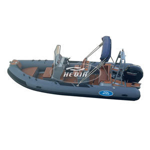 Bateau pneumatique <span class=keywords><strong>semi</strong></span>-<span class=keywords><strong>rigide</strong></span> Patrol 19 pieds de luxe RIB <span class=keywords><strong>580</strong></span> avec coque en Hypalon/Orca/PVC et pare-soleil pliable - Product Image 3