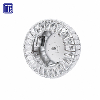 Ventilateur de plafond Guanghua avec abat-jour en cristal rond, couvercle de lampe décoratif en cristal, pièce de rechange pour la rénovation de l'éclairage du ventilateur