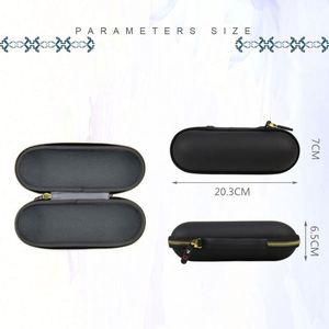 Étui à lunettes de soleil personnalisé en EVA noir, coque rigide en EVA antichoc, étui à lunettes de sport avec mousqueton métallique, étui à lunettes de voyage avec fermeture éclair - Product Image 6