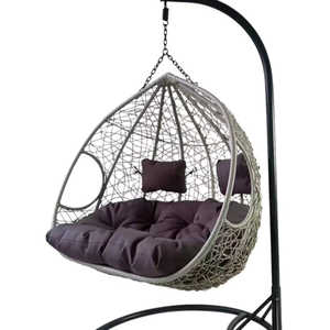 <span class=keywords><strong>Hamac</strong></span> de camping moderne <span class=keywords><strong>pour</strong></span> l'extérieur, <span class=keywords><strong>chaise</strong></span> suspendue avec base en acier, double siège - Product Image 5