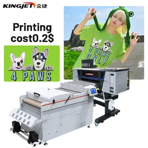 플래티넘 프로 t 셔츠 인쇄기 imprimante dtf 프린터 (흔들림 파우더 포함) 60cm i3200 헤드 dtf 프린터