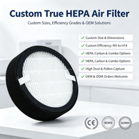 Fabricant de filtres à air sur mesure, filtre HEPA OEM pour HVAC, M5 M6 F7 F8 F9 H13 H14, taille personnalisée
