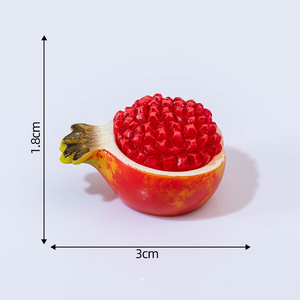 Nouveauté en gros : Ornements artisanaux miniatures réalistes en résine (fruits, légumes, litchis, fraises, poivrons) pour la décoration - Product Image 3
