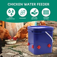 Abreuvoir automatique pour poulets, mini-abreuvoir à seau horizontal avec tétine pour poulets de chair, canards, oies, cailles