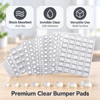 XINHONG XH-05 Patins de protection autocollants en caoutchouc et silicone, amortisseurs de chocs antidérapants pour tiroirs et portes d'armoires