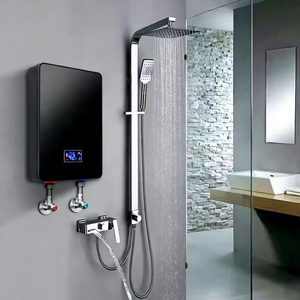 Chauffe-eau électrique intelligent à écran tactile mini, chauffage rapide, douche instantanée pour la maison et l'hôtel, fonctionnement en anglais, prise EU - Product Image 1