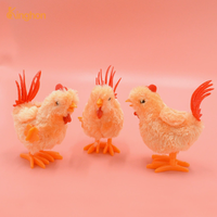 Jouet pour chat Kinghon en peluche, poussin rebondissant, interactif, pour jeu autonome, coloré, dessin animé, divertissement intérieur/extérieur