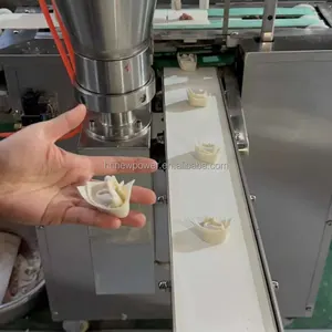 2024 Popular dumpling folding shumai maker wonton making automatic ravioli wonton huntun folding wrapping machine