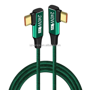 Codo <span class=keywords><strong>doble</strong></span> tipo <span class=keywords><strong>C</strong></span> a tipo <span class=keywords><strong>C</strong></span> PD 240W línea de carga rápida 1M teléfono Cabos <span class=keywords><strong>USB</strong></span>-<span class=keywords><strong>c</strong></span> <span class=keywords><strong>Cable</strong></span> Para Celular Kabel Data Cabo 100W <span class=keywords><strong>Cable</strong></span> DE LA <span class=keywords><strong>USB</strong></span>-<span class=keywords><strong>C</strong></span> - Product Image 1