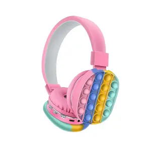 Colorful Children Cheap Stereo Sound Wireless BT Oem Boat Headphones Wireless Blue Tooth With Earphone