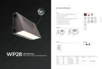 Applique murale LED extérieure certifiée IP65 avec télécommande, 40W 170lm/w, pour éclairage de garage et d'escalier, garantie 5 ans