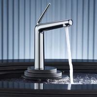Robinet de lavabo en laiton chromé au design moderne, mitigeur créatif pour meuble de salle de bain, robinet anti-éclaboussures