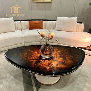 इटैलियन लाइट लग्जरी कर्व्ड मॉड्यूलर सोफा हाई ग्लॉस पेंट अखरोट लेदर सोफा मूवी स्टूडियो सोफा - Product Image 3