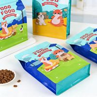 Sachet de rangement portable autoportant en aluminium, scellable, à fond plat, pour aliments et friandises pour chiens et chats, avec fermeture éclair, faible MOQ, impression personnalisée, fabricant