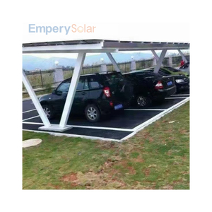 Y字型ステンレス鋼ソーラーカーポートシステム陽極酸化仕上げ木材構造ブラウンホームグラウンド製造ソーラーアレイ - Product Image 6