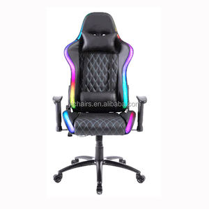 OEM ODM Sillas <span class=keywords><strong>Gmaer</strong></span> Silla ergonómica Oficina LED Rgb Escritorio ejecutivo Rock Black Esports Silla de juegos con luces - Product Image 5