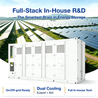 Système de stockage de batteries LiFePO4 intégré AC/DC conteneurisé 1250 kW 2612 kWh 2500 kW 5225 kWh