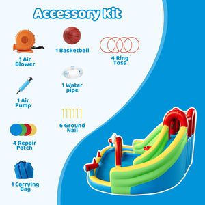 Hot Sale Kids Backyard Water Slide <b>Bounce</b> House With 450W Blower Jumping <b>Castle</b> Water Park Inflatable Indoor Outdoor - Product Image 5