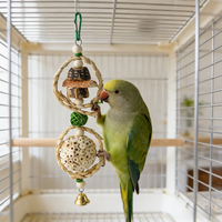 Jouet à mâcher pour oiseaux en herbe Tong, fait main, écologique, mignon et tendance, 8 cm, en gros, en stock, pour usage quotidien et soulagement de l'anxiété