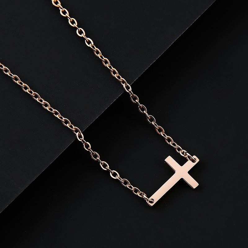 #1-rose gold(cross)