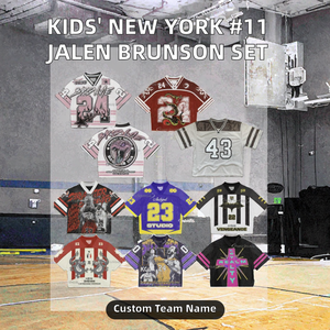 Pour femmes # Maillot et short de basket-ball Jalen Brunson 2025 City Edition - Tenue thermocollée grande taille - Product Image 2