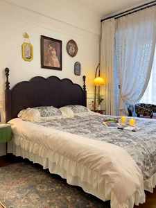 French <b>Vintage</b> Solid Wood <b>Bed</b> with Wicker, Direct From the Factory, Available in Large Quantities - Product Image 3