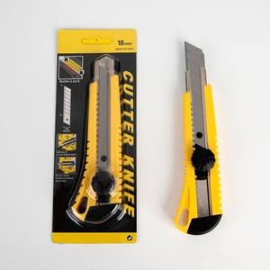 PEX 18mm carta da parati affilata coltello <span class=keywords><strong>HCS</strong></span> lama ufficio cancelleria Multi-colore ABS guscio di plastica taglierina taglierina - Product Image 1