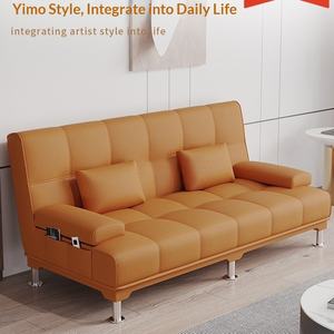 Canapé-lit pliant 2024 pour personnes paresseuses, double usage, idéal petit appartement, style minimaliste moderne, amovible et lavable - Product Image 2