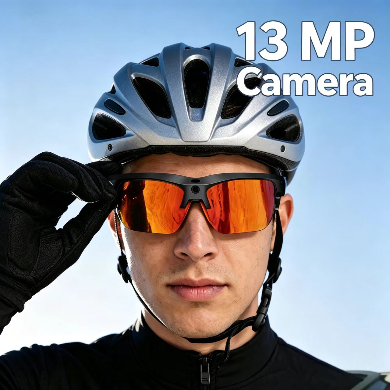 F99 Wholesale Cycling Smart Glass Camera13MP AI Assistant Real-time Translation Outdoor Sport Audio Smart Eyewear Sunglasses · image 1