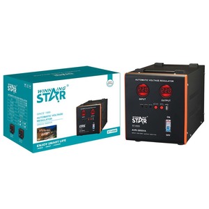 Regulador Automático de Voltaje Winning Star 3000VA Monofásico Entrada 140V-260V Salida 220V/110V Estabilizador AVR - Product Image 1
