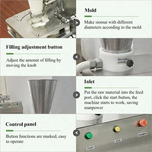 Máquina Manual para Hacer Siomai, Máquina Automática para Hacer Sumai, Máquina para Hacer <span class=keywords><strong>Shomai</strong></span>, Shaomai, Wonton y Fideos - Product Image 4