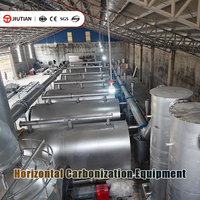 Four de carbonisation horizontal industriel pour le traitement des coques de noix de palme et des déchets agricoles