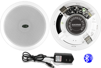 Haut-parleur de plafond Bluetooth d'usine OEM 6 pouces 2 canaux 8 Ohm Haut-parleur Hifi Maison Bluetooth Haut-parleur de plafond Haut-parleur