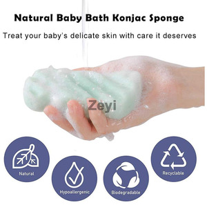 <span class=keywords><strong>Spugna</strong></span> da Bagno in Konjac Personalizzabile per Bambini e Neonati, 100% <span class=keywords><strong>Naturale</strong></span>, Extra Large - Product Image 5