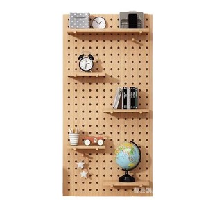 Pegboard Solid Wood <b>Wall</b> <b>Shelf</b> Irregular Shape Office Storage Rack <b>Wall</b> <b>Mounted</b> Display <b>Shelf</b> Neatening Partition - Product Image 5