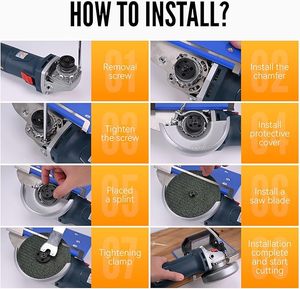 High Quality 45 Degree Stainless Steel Tile Chamfering <strong>Tool</strong> 100 Angle Grinder Attachment Power <strong>Tool</strong> Accessories for <strong>Cutting</strong> - Product Image 6