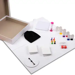 Venda de fábrica crie seu próprio kit de jogo diy com jogos em branco conjunto de tabuleiro, família, jogos de tabuleiro