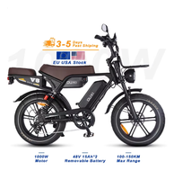 Vélo de montagne électrique OUXI V8 Ultra Max à pneus larges pour adultes, moteur à moyeu arrière, cadre en alliage d'aluminium, batterie au lithium 48V, tout-terrain