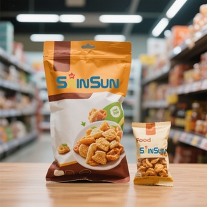 Custom Printing Plastic Food Packaging <b>Bag</b> <b>Zip</b> Lock Stand up Pouch <b>Bag</b> With Window for Banana Peanut Butter - Product Image 4