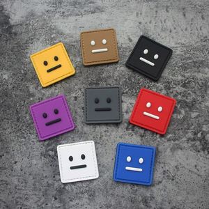 Custom 3D Soft PVC logo Heat Press Embossed Rubber Silicone velcro Iron on Self-adhesive PVC Patch <b>Sew</b> on Rubber Patches - Product Image 1
