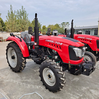 Tracteur agricole compact fiable de 70 CV à 4 roues motrices avec équipements de direction hydraulique pour travaux agricoles en montagne