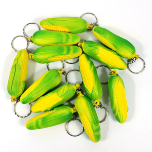 Muchas frutas de diseño, llavero de juguete de bola antiestrés en forma de fruta, llavero de coche para el hogar, llavero - Product Image 3