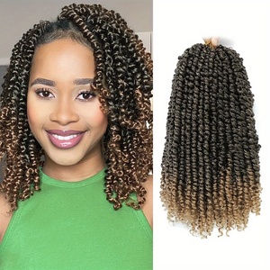 Parrucche Africane per Vendite Transfrontaliere: Passion Twist, Parrucche in Seta con Estremità Ricci, Moda Anti-Età, Realizzate a Macchina - Product Image 6