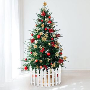 Adorno Navideño de Madera para Cercas de Jardín con Piñas y Escena de Árbol de Navidad, 100 cm - Product Image 3