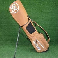 Tas Golf Premium Gaya Korea Fungsi Ganda Penutup Anti Debu Kapasitas Besar Desain Cetak Fitur Penyangga Bahan Nilon Kulit PU Oxford