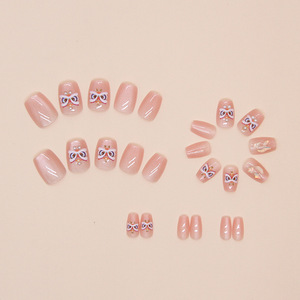 Ms.Miemie 24 Uñas Postizas de ABS con Diseño de Ojo de Gato, Estilo Ataúd Corto, Reutilizables, Venta al por Mayor - Product Image 3