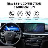 Autoradio MOOKAKA double écran 15,8 pouces pour BMW X5/X6 2014-2018 NBT/EVO Android 15 GPS Stéréo Écran interactif CarPlay sans fil