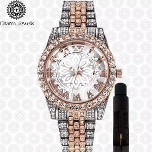 Montre en diamant d'exportateur indien au design élégant, idéale pour un usage quotidien et pour offrir en cadeau, disponible à un prix raisonnable - Product Image 4