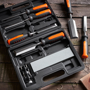 Kit de 8 outils de sculpture en <span class=keywords><strong>bois</strong></span> et en acier portables avec <span class=keywords><strong>guide</strong></span> d'affûtage et accessoires de pierre à aiguiser, prêt pour OEM ODM - Product Image 4